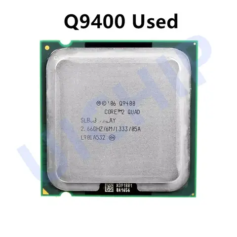 100% Original  Core 2 Quad Q9400 CPU Processor (6M, 2.66GHz, 1333MHz) LGA775