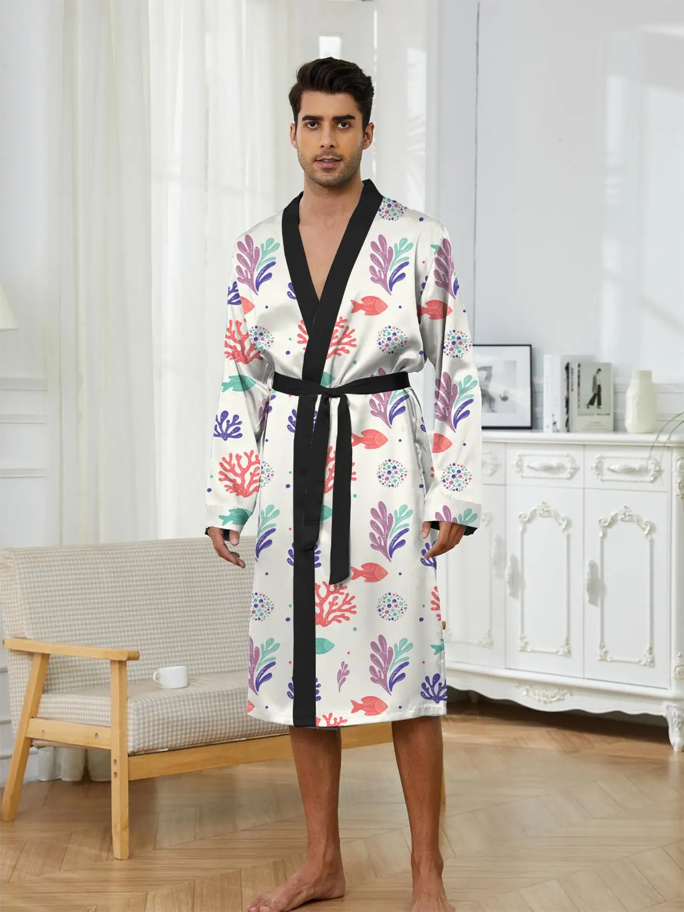 1pcs Men's Robes 2026 Spring/Summer 3D Printed robe Breathable Robe man Men's bathrobe dressing gown Graphic Robes
1pcs Men's Robes 2026 Spring/Summer 3D Printed robe Breathable Robe man Men's bathrobe dressing gown Graphic Robes