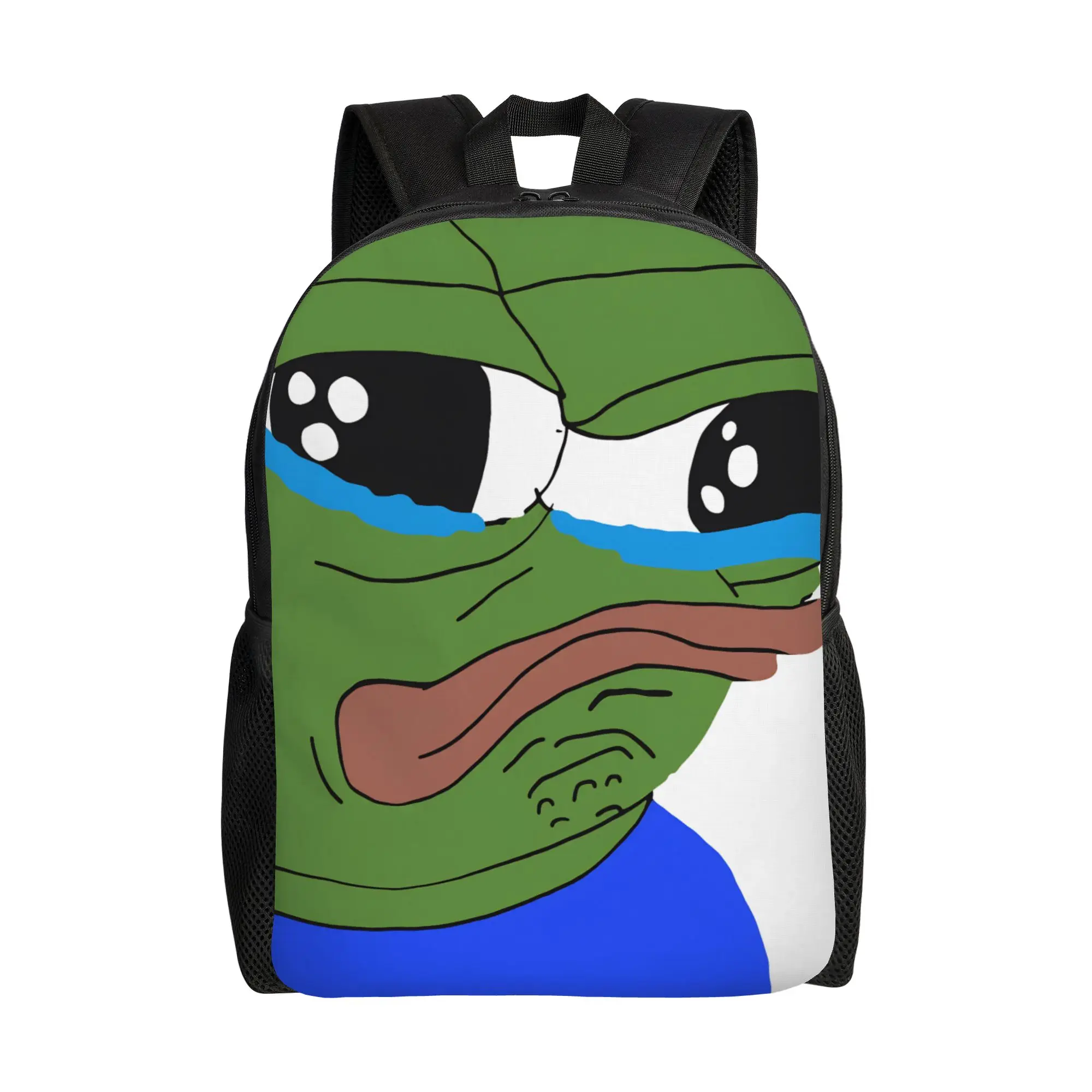 Sad P-Pepe Frog Casual Backpack Gift High School Business Brainrot Meme Daypack for Men Women Laptop Canvas Bags
Sad P-Pepe Frog Casual Backpack Gift High School Business Brainrot Meme Daypack for Men Women Laptop Canvas Bags