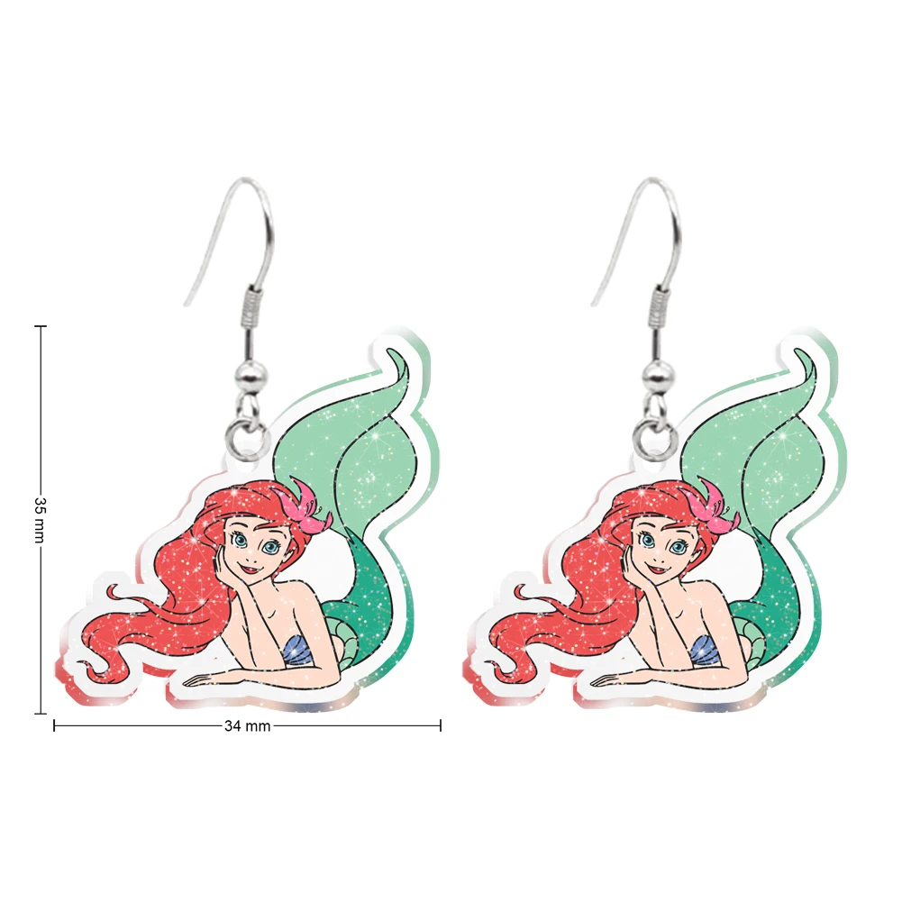 Disney The Little Mermaid Princess Earring Hook Cartoon Cute Princess Design Pendnet Earrings Women Girl Jewelry Accessories
Disney The Little Mermaid Princess Earring Hook Cartoon Cute Princess Design Pendnet Earrings Women Girl Jewelry Accessories