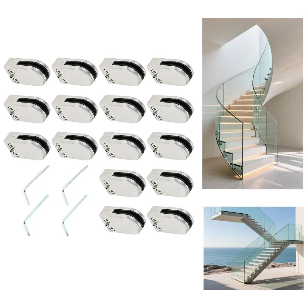 16 шт., стеклянный зажим из нержавеющей стали, регулируемый стеклянный кронштейн, зажимы, перила с рыбьим ртом, держатель для стеклянной пластины, зажим 6-8 мм для поручня
16 шт., стеклянный зажим из нержавеющей стали, регулируемый стеклянный кронштейн, зажимы, перила с рыбьим ртом, держатель для стеклянной пластины, зажим 6-8 мм для поручня
