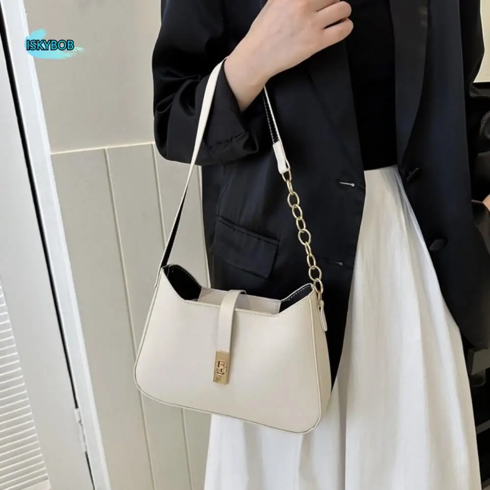 Casual Solid Color PU Underarm Bag Shoulder Pouch Korean Style Women Shoulder Bag Coin Purse All-match Chain Handbag Office
Casual Solid Color PU Underarm Bag Shoulder Pouch Korean Style Women Shoulder Bag Coin Purse All-match Chain Handbag Office