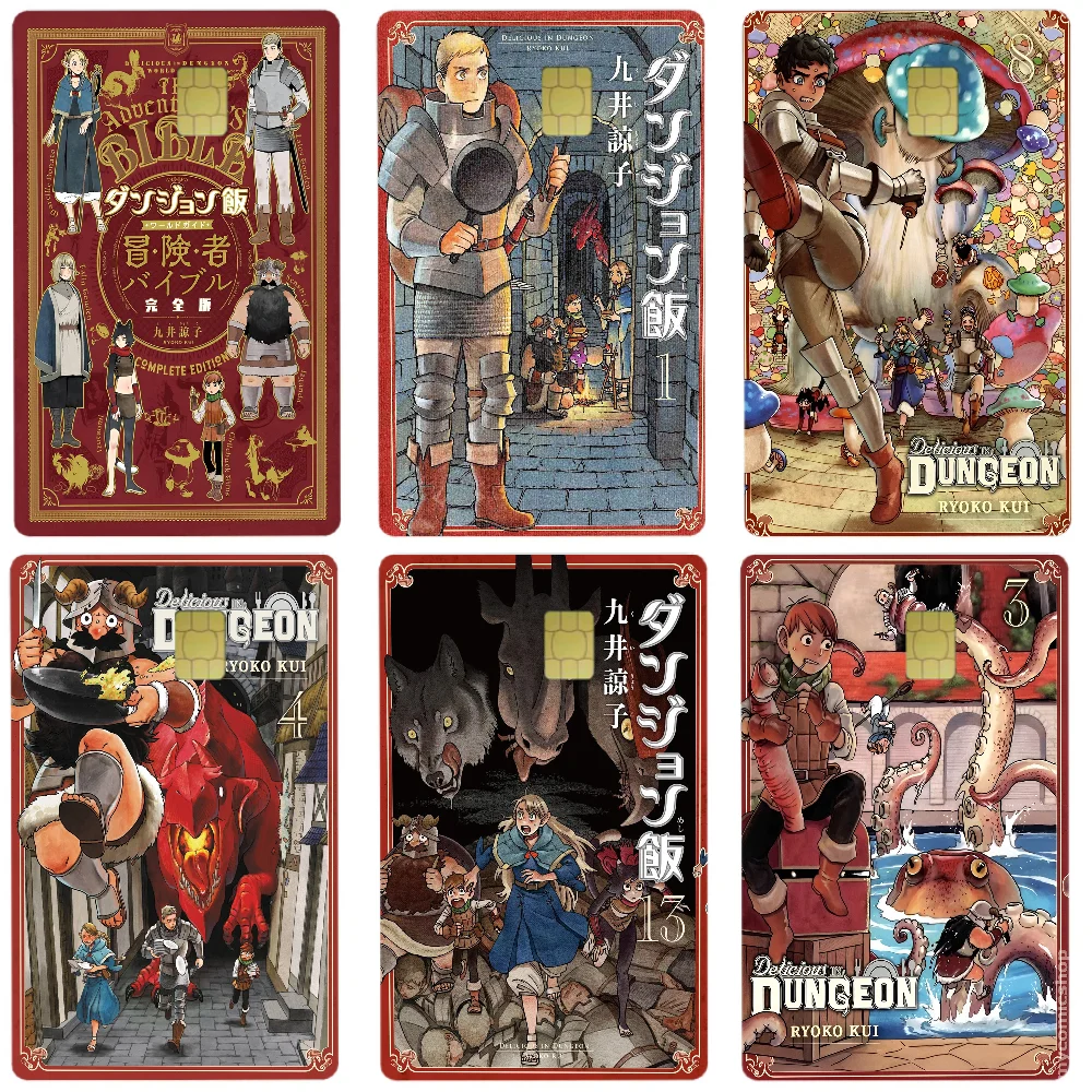 Delicious In Dungeon Anime Cartoon 4pcs 1Set Skin Stickers Film Tape Case For Big Credit Debit Card Front Side
Delicious In Dungeon Anime Cartoon 4pcs 1Set Skin Stickers Film Tape Case For Big Credit Debit Card Front Side