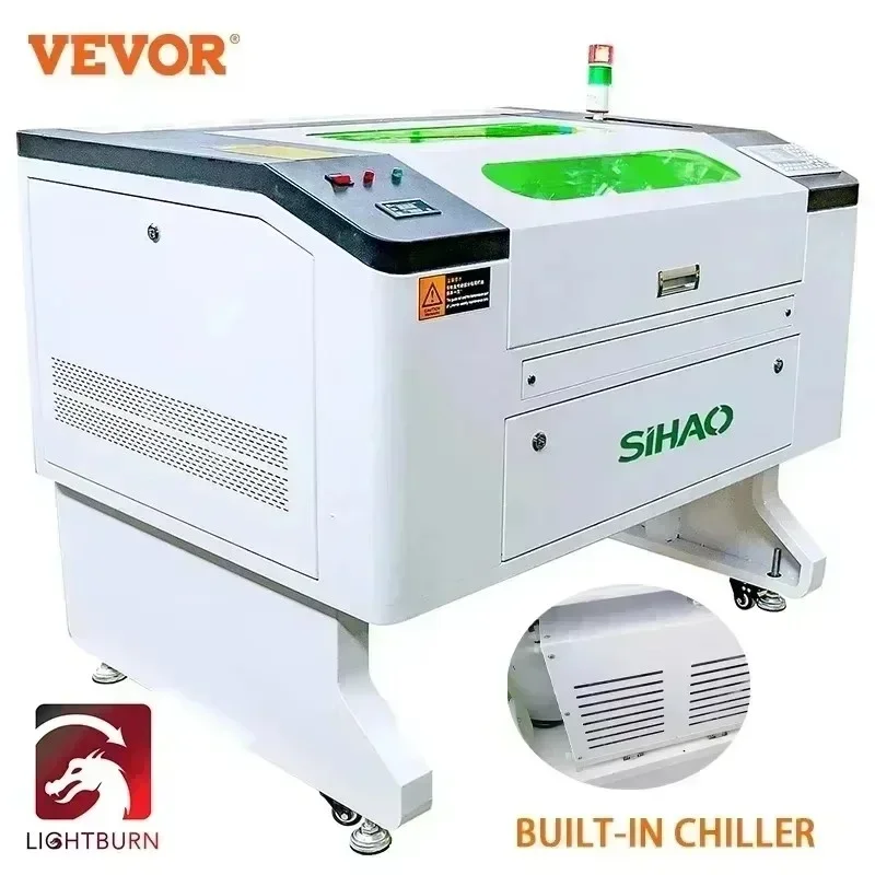 SIHAO 100W Laser Engraver with Ruida DSP & Built-in Chiller - 700x500mm Large Area, Safety Warning Light for Wood/Metal/Leather
SIHAO 100W Laser Engraver with Ruida DSP & Built-in Chiller - 700x500mm Large Area, Safety Warning Light for Wood/Metal/Leather