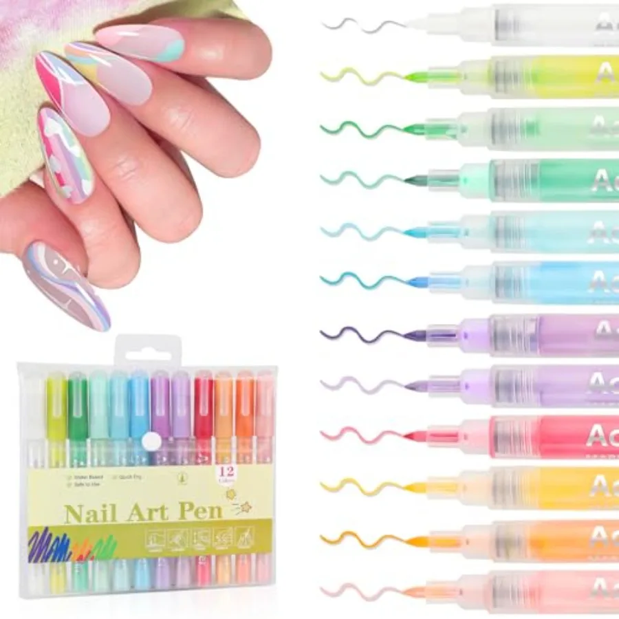 Nail Art ens Acrylic aint Marker, Nail Polish Pens Quick Drying 0.7MM 3D Acrylic Paint Pens Nail Point Liner Drawing Painting D
Nail Art ens Acrylic aint Marker, Nail Polish Pens Quick Drying 0.7MM 3D Acrylic Paint Pens Nail Point Liner Drawing Painting D