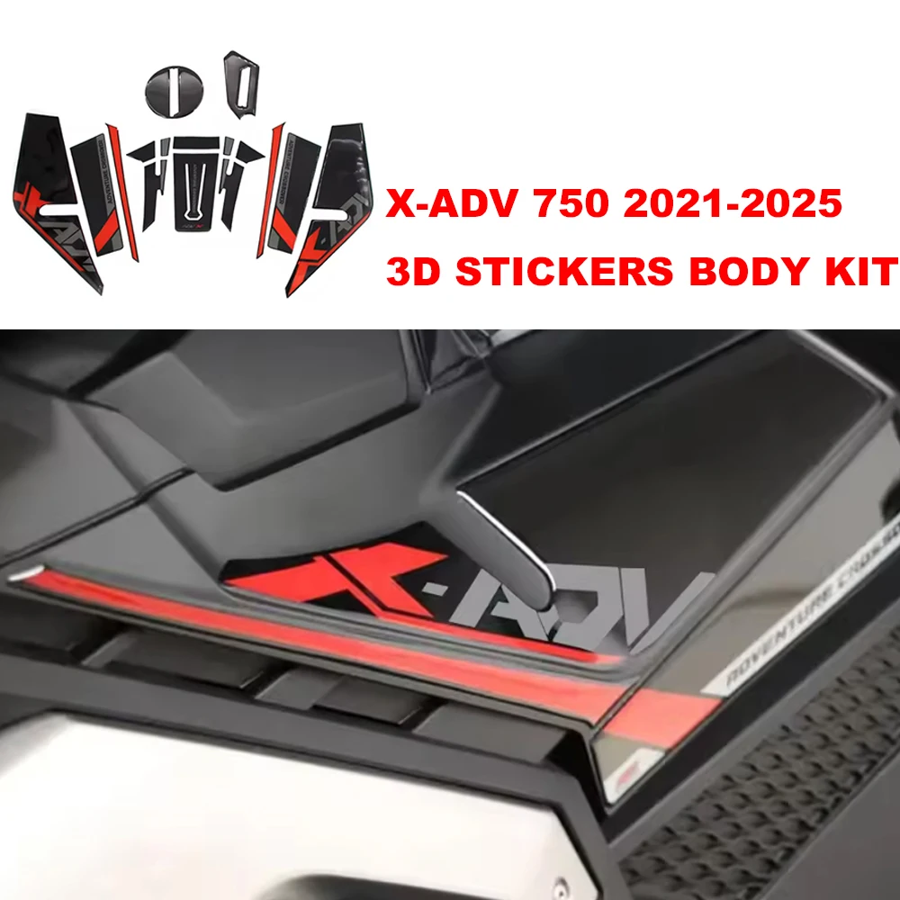 X ADV 750 Epoxy Resin Sticke 3D Stickers Body Kit XADV 750 Motorcycle Protection Stickers Kit For Honda X-ADV 750 2021-2025
X ADV 750 Epoxy Resin Sticke 3D Stickers Body Kit XADV 750 Motorcycle Protection Stickers Kit For Honda X-ADV 750 2021-2025
