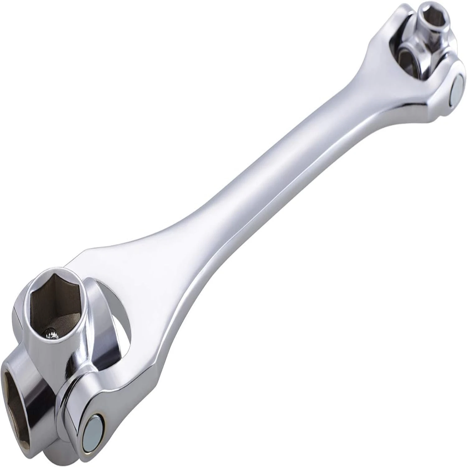 Versatile and durable rotating head hexagon dog bone tool - Multi-functional 8-in-1 universal metric socket wrench spanner for s
Versatile and durable rotating head hexagon dog bone tool - Multi-functional 8-in-1 universal metric socket wrench spanner for s
