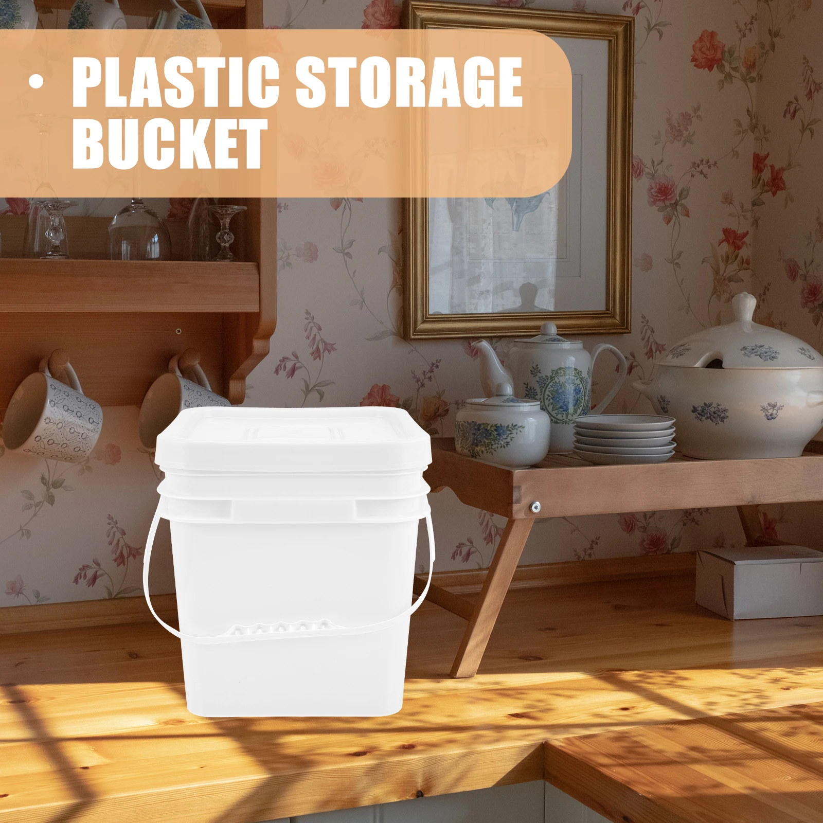 Sealed Lid Laundry Detergent Container Refillable Plastic Storage Bucket Multipurpose Organizer for Home Camping
Sealed Lid Laundry Detergent Container Refillable Plastic Storage Bucket Multipurpose Organizer for Home Camping