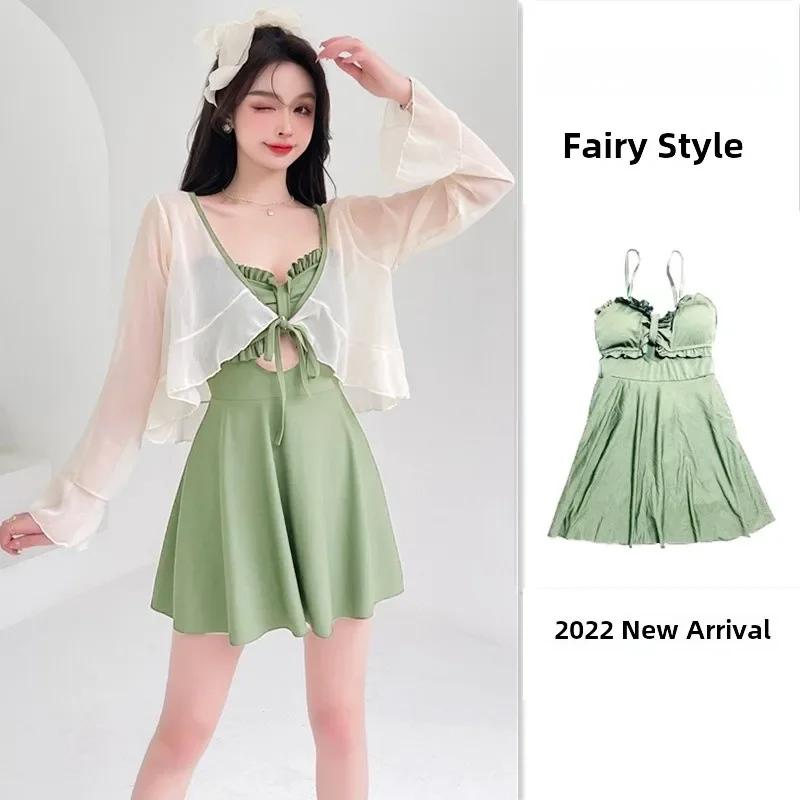 Women's One-Piece Swimsuit Svel Skirt Sle Belly Covering Slimming Small Chest Gathered Hot Spring Beach Vaion Swim...
Women's One-Piece Swimsuit Svel Skirt Sle Belly Covering Slimming Small Chest Gathered Hot Spring Beach Vaion Swim...