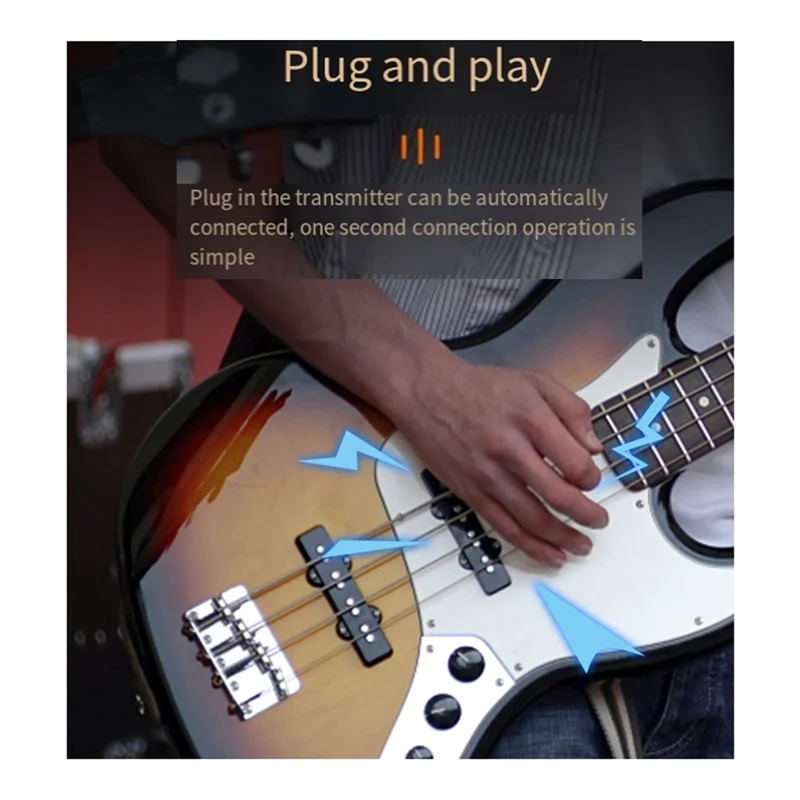 Wireless Guitar System Rechargeable LED Screen UHF Wireless Guitar Transmitter Receiver For Electric Guitarabht
Wireless Guitar System Rechargeable LED Screen UHF Wireless Guitar Transmitter Receiver For Electric Guitarabht