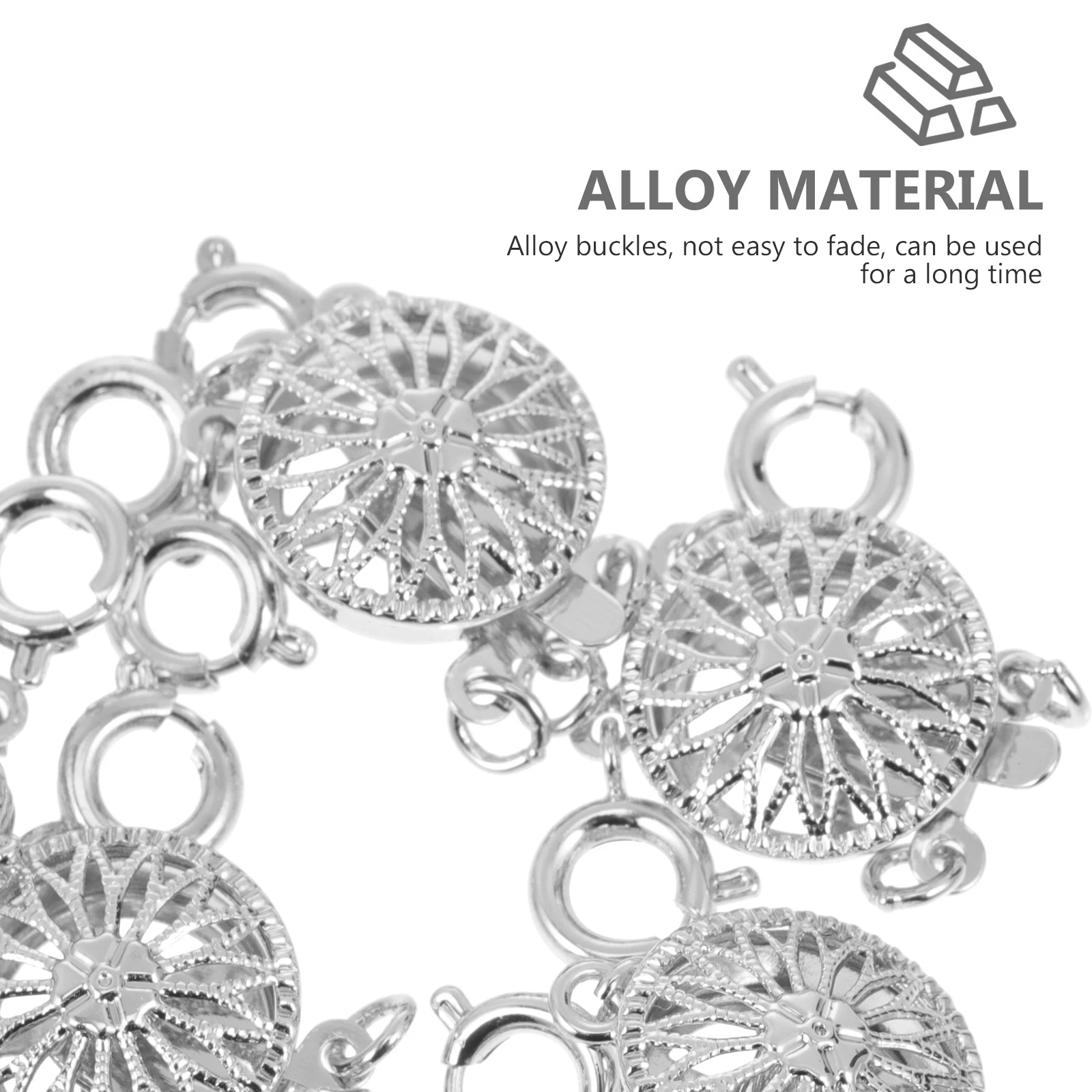 6 Pcs Metal Buckle Pearl Bracelet Jewelry Making Findings Necklace Clasps Multiple Diy Buckles Alloy Layering
6 Pcs Metal Buckle Pearl Bracelet Jewelry Making Findings Necklace Clasps Multiple Diy Buckles Alloy Layering