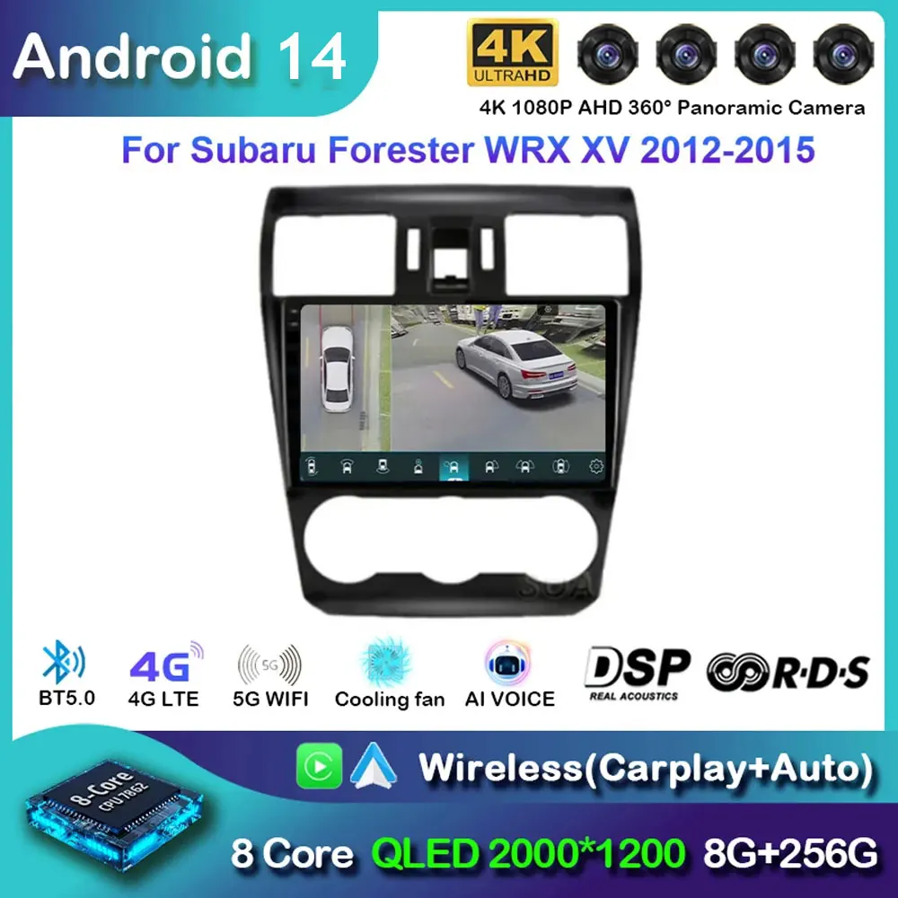 Android 14 Carplay Car Radio For Subaru Forester XV WRX 2012- 2015 Navigation GPS Multimedia Player WiFi+4G stereo 2 DIN BT Auto
Android 14 Carplay Car Radio For Subaru Forester XV WRX 2012- 2015 Navigation GPS Multimedia Player WiFi+4G stereo 2 DIN BT Auto