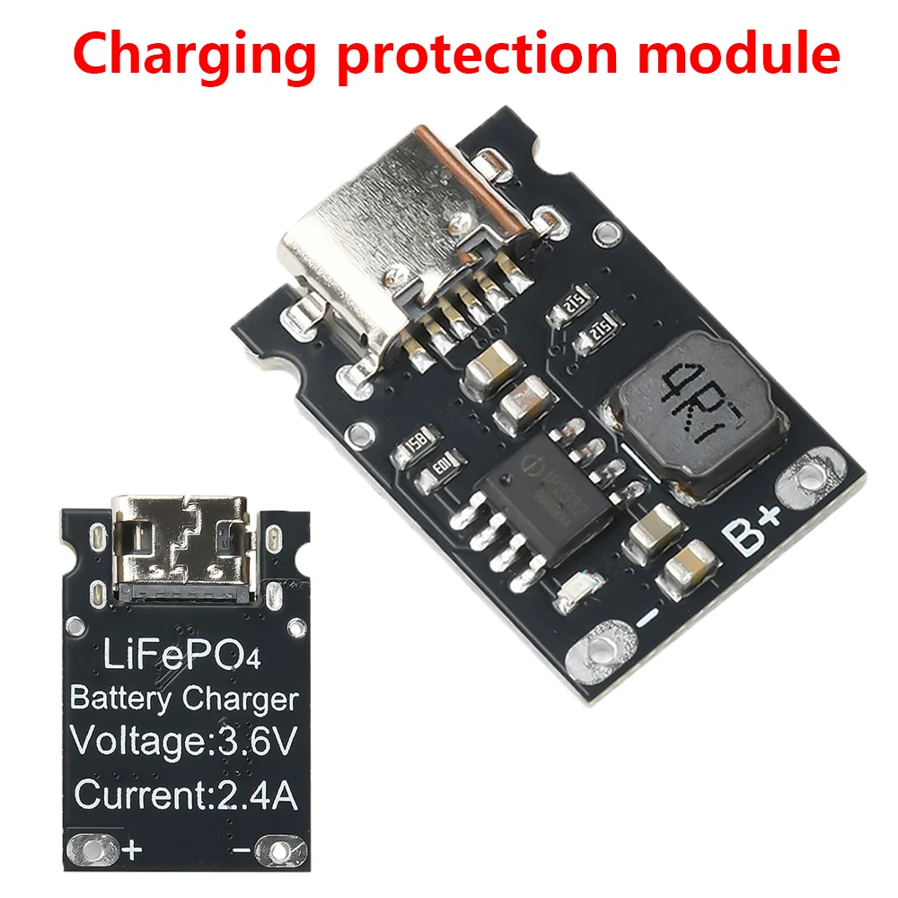 1S 3.2V/3.6V 2.4A DC 4.5-5.5V charging board LiFePO4 battery dedicated charging module high current charging board Type C
1S 3.2V/3.6V 2.4A DC 4.5-5.5V charging board LiFePO4 battery dedicated charging module high current charging board Type C