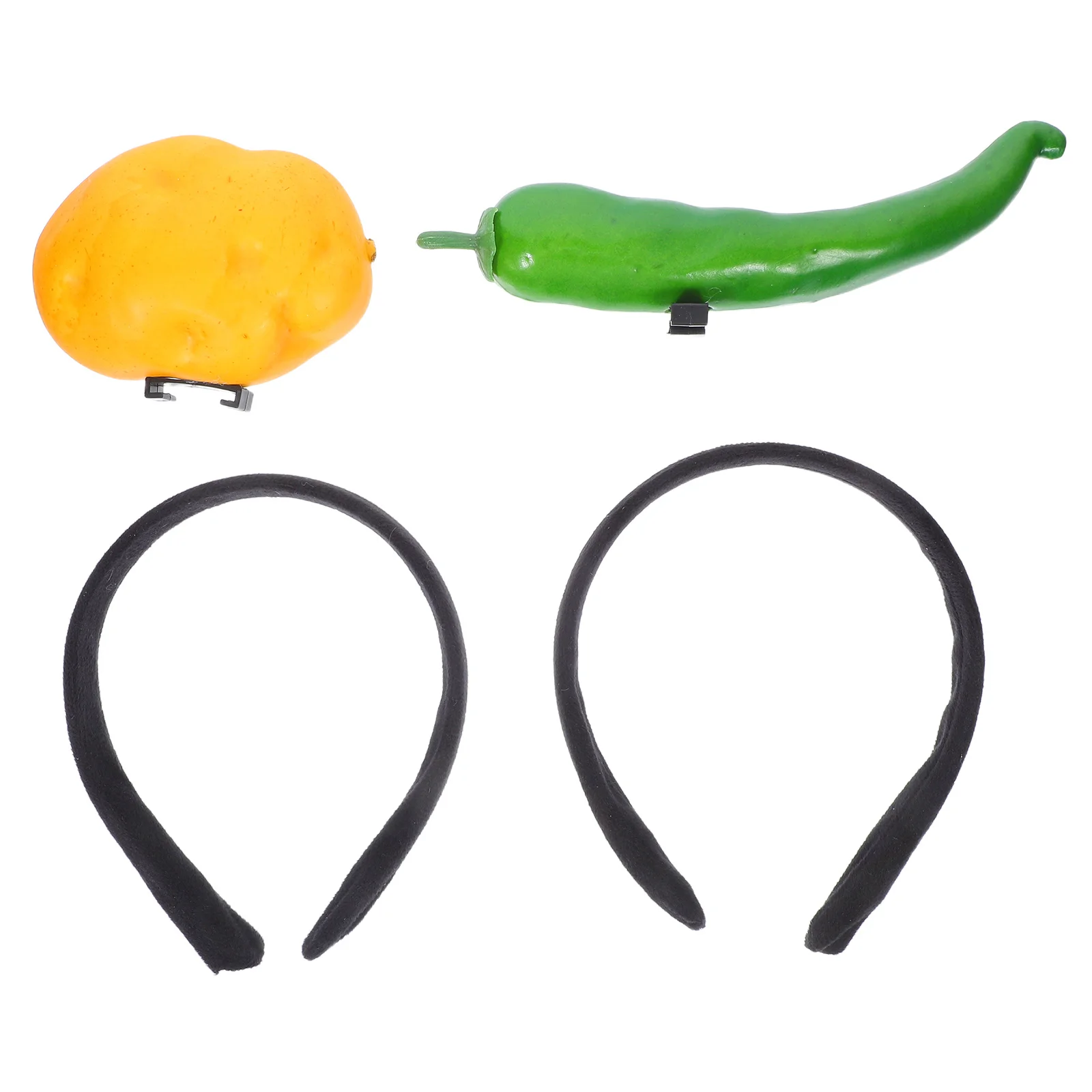 2Pcs Creative Vegetable Headband Funny Chili Pepper Potato Headwear 3D Hair Accessory for Women Girls Makeup Wash Face Skincare
2Pcs Creative Vegetable Headband Funny Chili Pepper Potato Headwear 3D Hair Accessory for Women Girls Makeup Wash Face Skincare