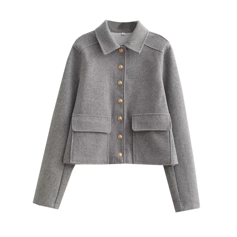 Hot-Selling New Women's Clothing 2025 Spring and Autumn New Style Turn-Down Collar Pocket Decoration Single-Breasted
Hot-Selling New Women's Clothing 2025 Spring and Autumn New Style Turn-Down Collar Pocket Decoration Single-Breasted