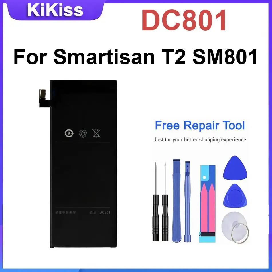 DC801 Batteries For Smartisan T2 SM801 Rechargeble Mobile Phone Battery
DC801 Batteries For Smartisan T2 SM801 Rechargeble Mobile Phone Battery