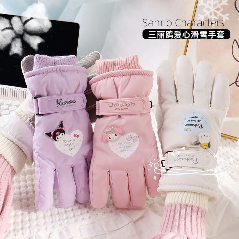 Sanrio Kawaii Kuromi My Melody Ski Gloves Cinnamoroll Children Soft Warm Gloves Girl Heart Cute Cartoon Thick Gloves Kid Gift
Sanrio Kawaii Kuromi My Melody Ski Gloves Cinnamoroll Children Soft Warm Gloves Girl Heart Cute Cartoon Thick Gloves Kid Gift