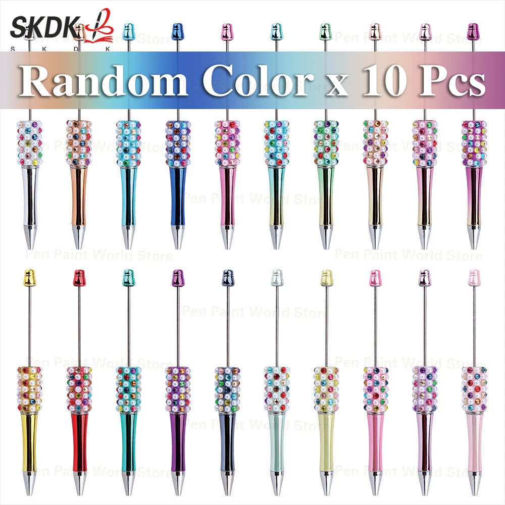 10Pcs Candy Beaded PenPure Color Gradient UV Electroplated Beaded Ballpoint PenGift Pen
10Pcs Candy Beaded PenPure Color Gradient UV Electroplated Beaded Ballpoint PenGift Pen