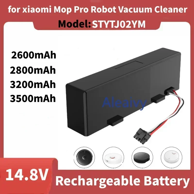 Сменная батарея для робота-пылесоса xiaomi Mop Pro STYTJ02YM, 14,8 в, 2600 мАч
Сменная батарея для робота-пылесоса xiaomi Mop Pro STYTJ02YM, 14,8 в, 2600 мАч
