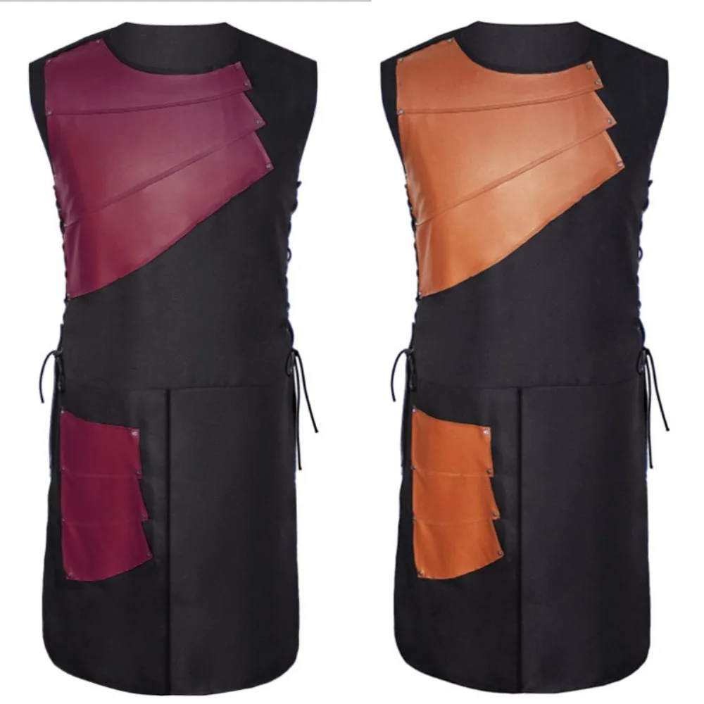 Vintage Medieval Knight Cosplay Costume Men Victorian Steampunk Sleeveless Side Strap Patchwork Vest Pirate Role Play Armor
Vintage Medieval Knight Cosplay Costume Men Victorian Steampunk Sleeveless Side Strap Patchwork Vest Pirate Role Play Armor