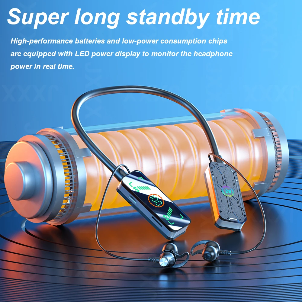 Wireless Bluetooth 5.3 Sports Neckband Earphones Hifi In-Ear ENC Headphones 100H Playtime Waterproof Handsfree Digital Headset
Wireless Bluetooth 5.3 Sports Neckband Earphones Hifi In-Ear ENC Headphones 100H Playtime Waterproof Handsfree Digital Headset