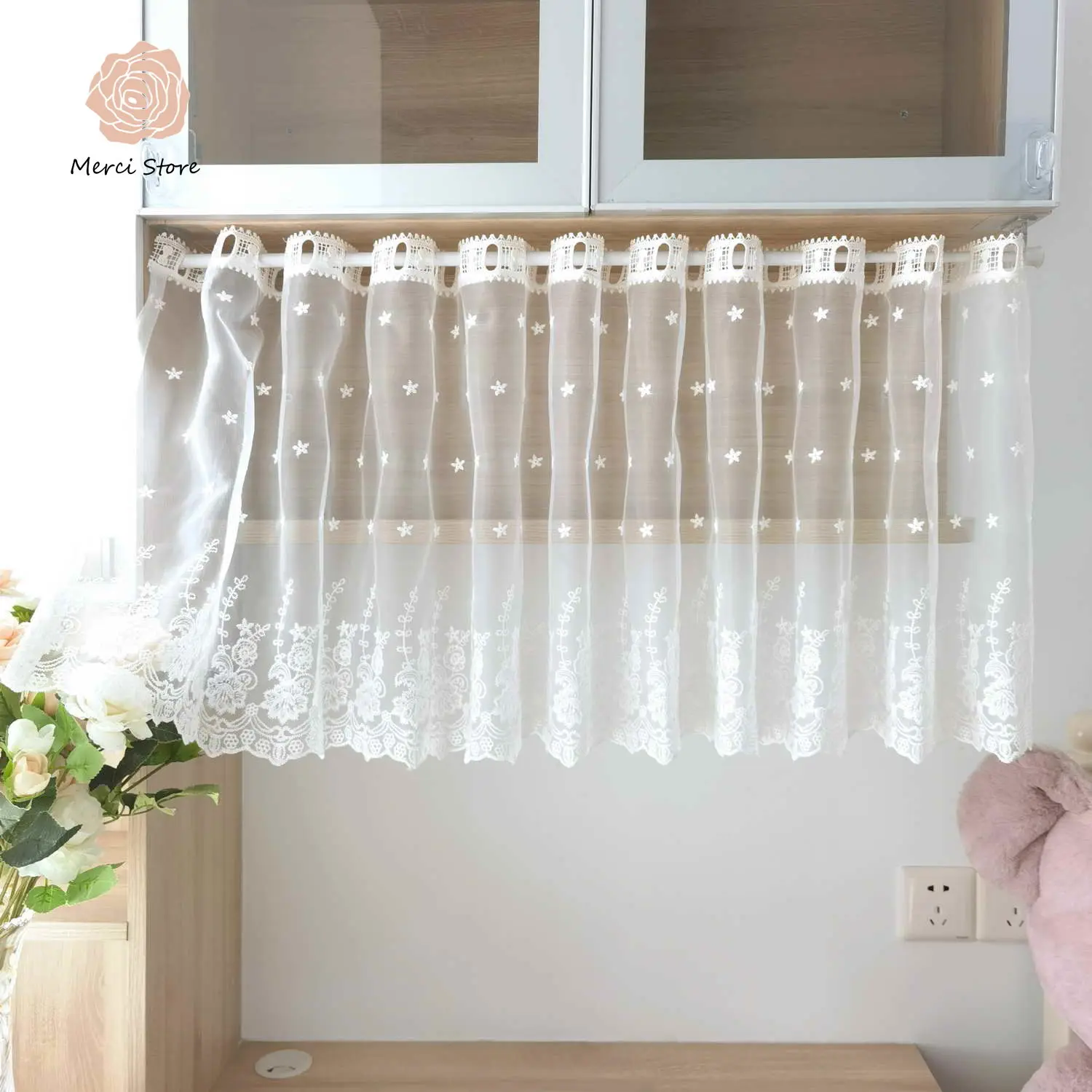Rural style Short Tulle Curtain for Bedroom Kitchen Living Room Bar transpare Curtains for Window Half drapes Home Decor CP189
Rural style Short Tulle Curtain for Bedroom Kitchen Living Room Bar transpare Curtains for Window Half drapes Home Decor CP189