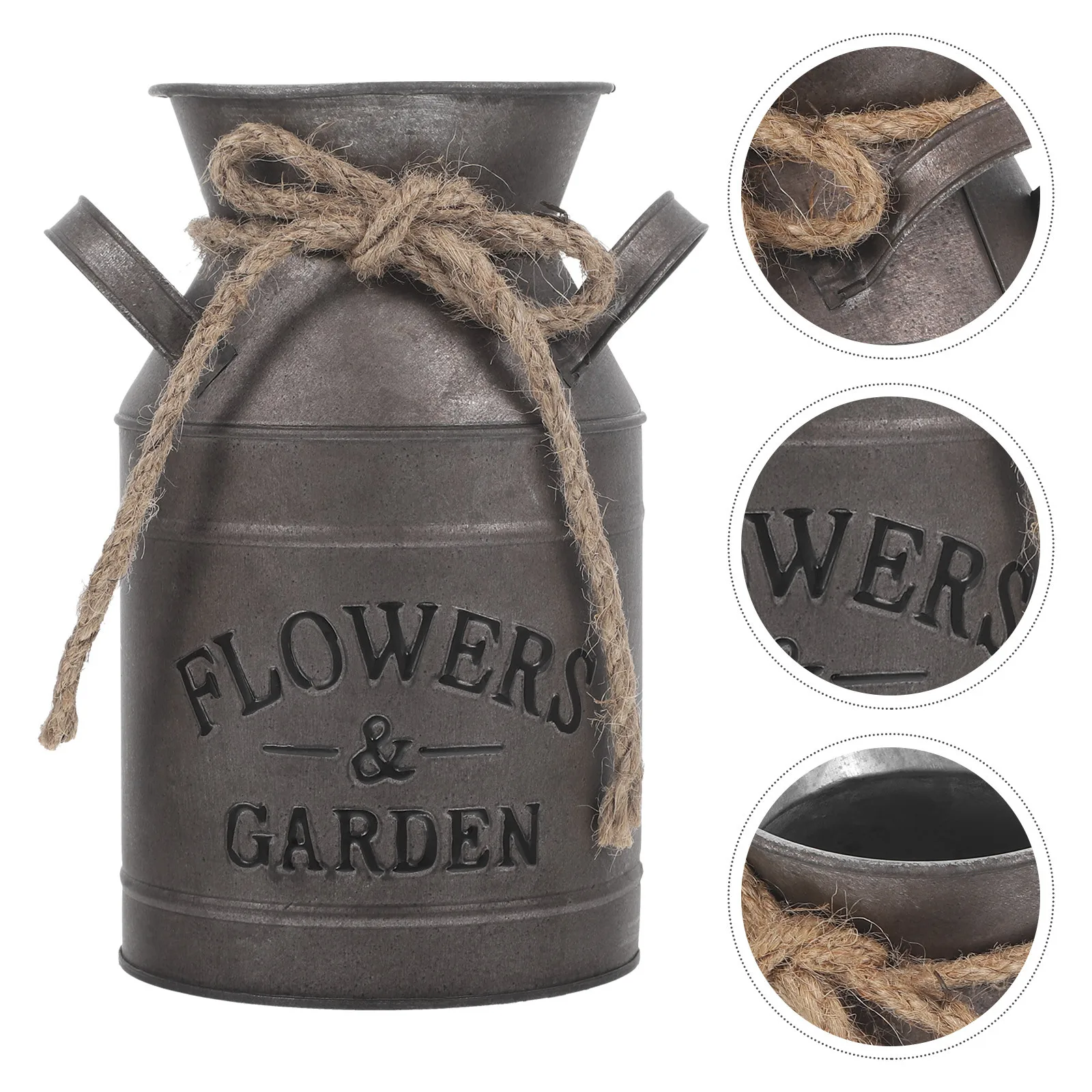 Retro Vintage Style Iron Bucket Rustic Decorative Planter Metal Vase Home Garden Office Decor Arrangement Dried Fresh Bouquet
Retro Vintage Style Iron Bucket Rustic Decorative Planter Metal Vase Home Garden Office Decor Arrangement Dried Fresh Bouquet