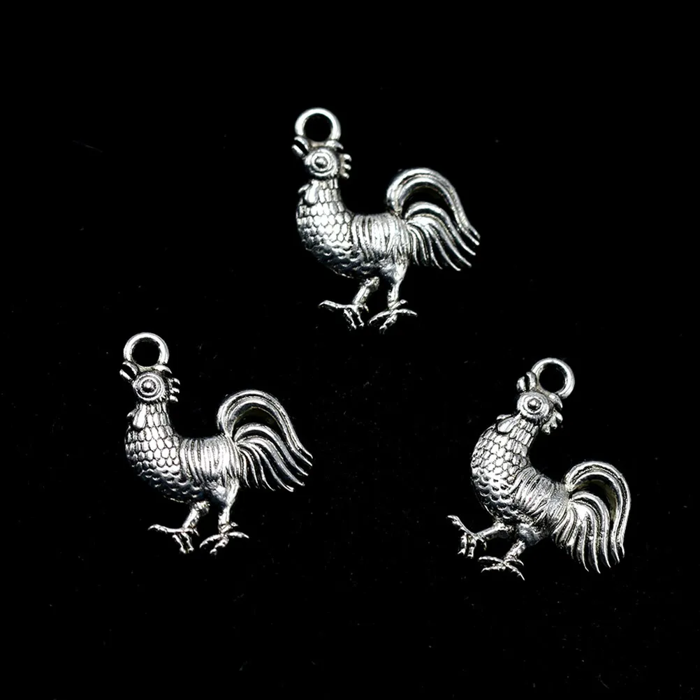 50 шт. подвесок-талисманов «Курица» (Китайский зодиак) из металлического сплава для рукоделия, изготовления ювелирных изделий, аксессуаров для ожерелий и браслетов
50 шт. подвесок-талисманов «Курица» (Китайский зодиак) из металлического сплава для рукоделия, изготовления ювелирных изделий, аксессуаров для ожерелий и браслетов