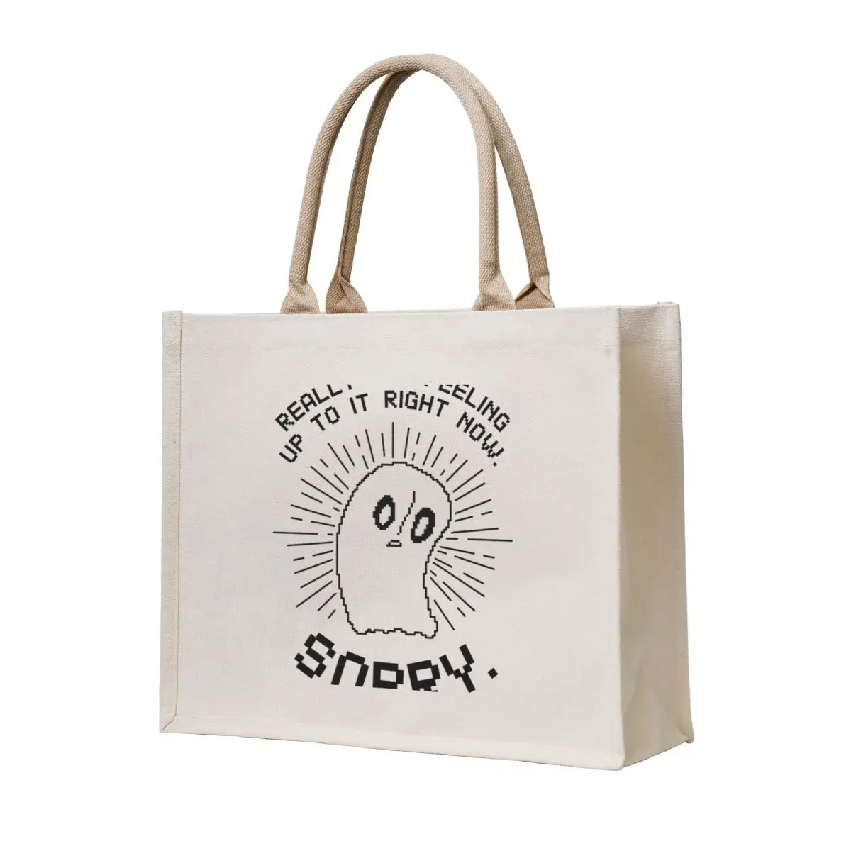 Napstablook Not Feeling Up To It Tote Bag shopping bags foldable tote bag women Women's bags handbag
Napstablook Not Feeling Up To It Tote Bag shopping bags foldable tote bag women Women's bags handbag