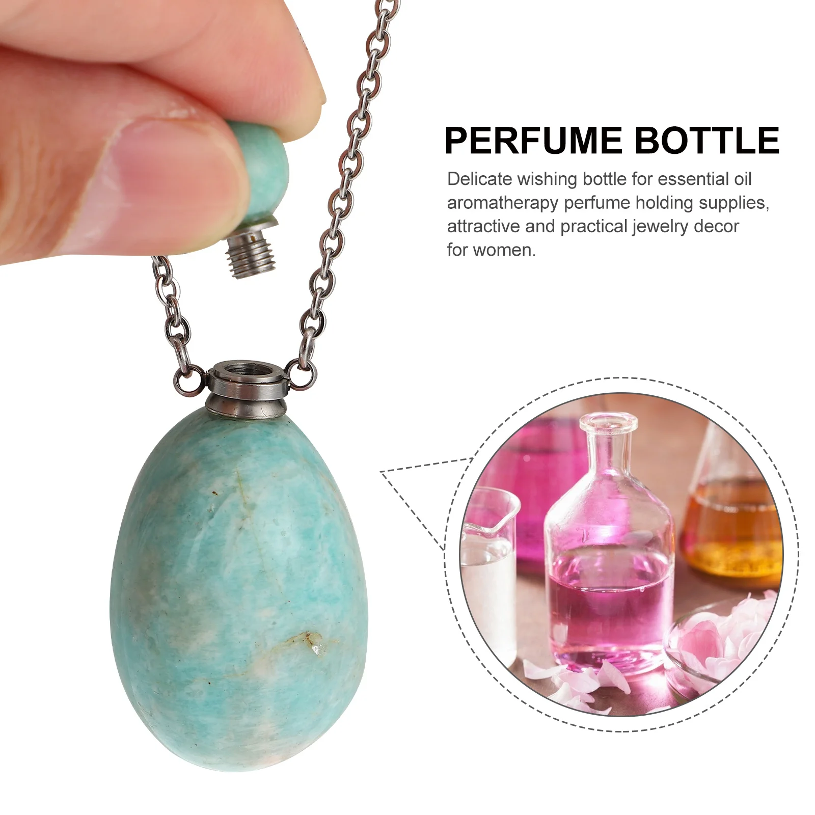 Tension and Stress Relief Necklace Aromatherapy Essential Oil Diffuser Pendant Crystal Delicate 
Tension and Stress Relief Necklace Aromatherapy Essential Oil Diffuser Pendant Crystal Delicate