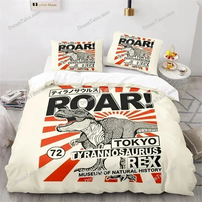 Cartoon Dinosaur Duvet Cover Microfiber Kids Cute Animal Bedding Set Jurassic Series Twin Comforter Cover for Girls Boys Teens
Cartoon Dinosaur Duvet Cover Microfiber Kids Cute Animal Bedding Set Jurassic Series Twin Comforter Cover for Girls Boys Teens