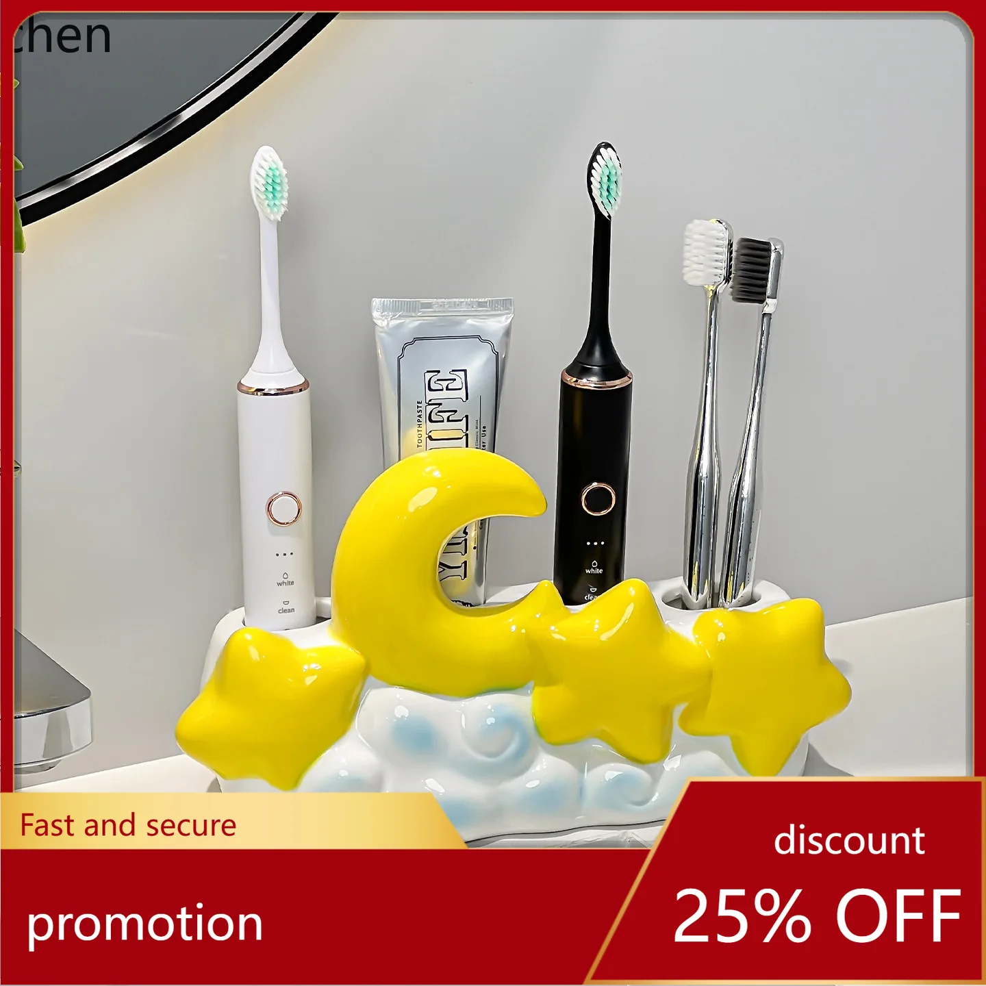 Zml electric toothbrush holder - bathroom vanity organizer for countertops and washbasins
Zml electric toothbrush holder - bathroom vanity organizer for countertops and washbasins