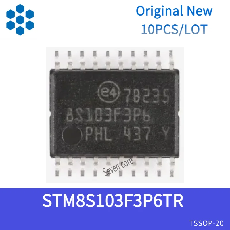 Оригинальный новый 10 шт./лот STM8S103F3P6TR TSSOP-20 16 МГц/8 КБ флэш-памяти/8-битный микроконтроллер MCU
Оригинальный новый 10 шт./лот STM8S103F3P6TR TSSOP-20 16 МГц/8 КБ флэш-памяти/8-битный микроконтроллер MCU