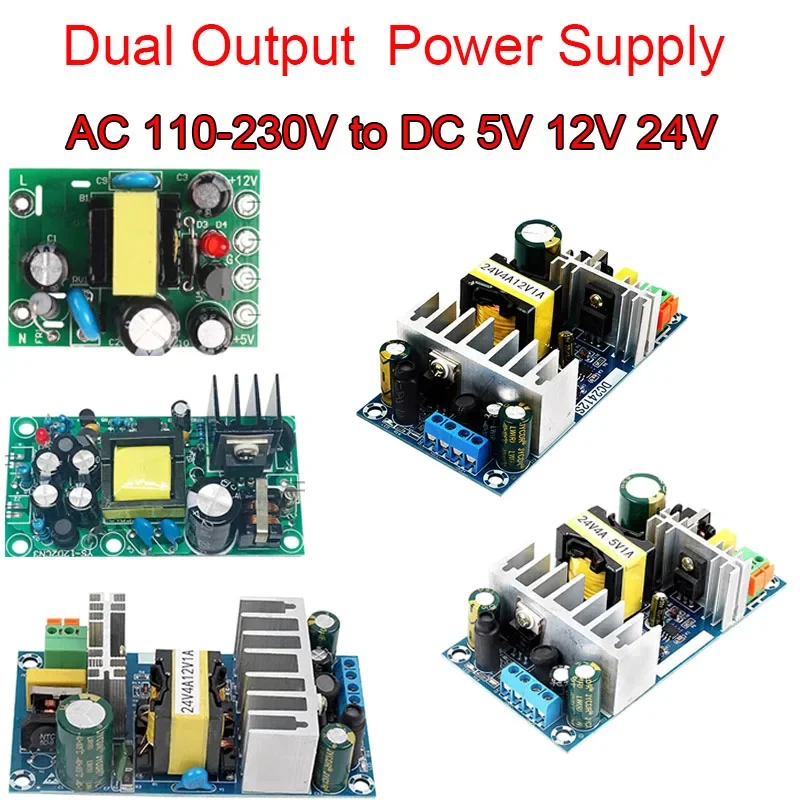 Dual Output Isolated Switching Power Supply Module Step Down Buck Converter AC-DC 110V-230V to 5V 12V 24V 36V 0.5-6A
Dual Output Isolated Switching Power Supply Module Step Down Buck Converter AC-DC 110V-230V to 5V 12V 24V 36V 0.5-6A