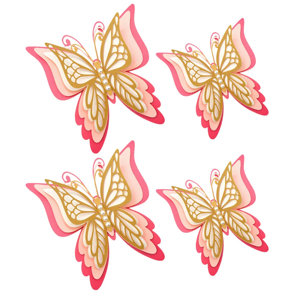4pcs Pearl Butterfly Stickers 3D Paper Decals Removable Large Vivid Butterflies Wall Mural Easy Paste Wall for Wedding
4pcs Pearl Butterfly Stickers 3D Paper Decals Removable Large Vivid Butterflies Wall Mural Easy Paste Wall for Wedding