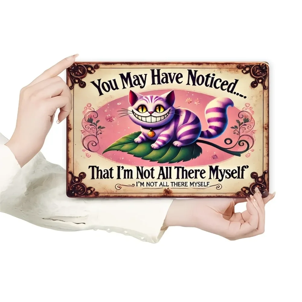 2D Cheshire Cat Iron Sign - Vintage Tin Art - Decor for Cafes & Themed Bars - Whimsical Wall Art
2D Cheshire Cat Iron Sign - Vintage Tin Art - Decor for Cafes & Themed Bars - Whimsical Wall Art