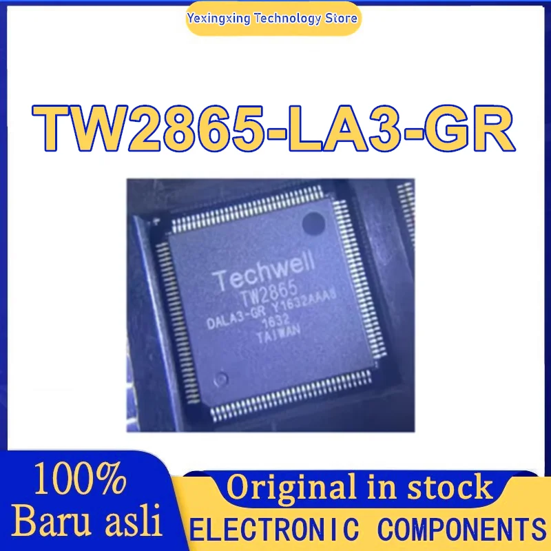 TW2865 TW2865-LA3-GR TW2865-DALA3-G video processing chip TECHWELLR video decoding audio codec IC in stock
TW2865 TW2865-LA3-GR TW2865-DALA3-G video processing chip TECHWELLR video decoding audio codec IC in stock