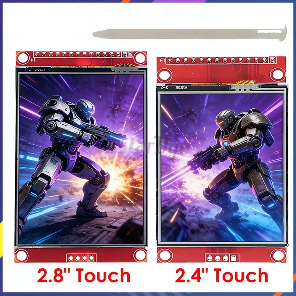 2.4/2.8 Inch SPI TFT LCD Touch Screen ILI9341 240x320 Display Module for Arduino Raspberry Pi, with PCB & Touch Pen
2.4/2.8 Inch SPI TFT LCD Touch Screen ILI9341 240x320 Display Module for Arduino Raspberry Pi, with PCB & Touch Pen