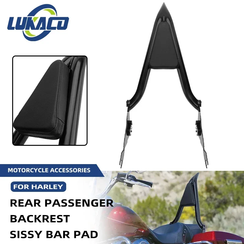 22” Motorcycle Detachable Rear Passenger Sissy Bar Backrest Cushion Pad For Harley Touring Road Glide Street 121 CVO 2023-2024
22” Motorcycle Detachable Rear Passenger Sissy Bar Backrest Cushion Pad For Harley Touring Road Glide Street 121 CVO 2023-2024