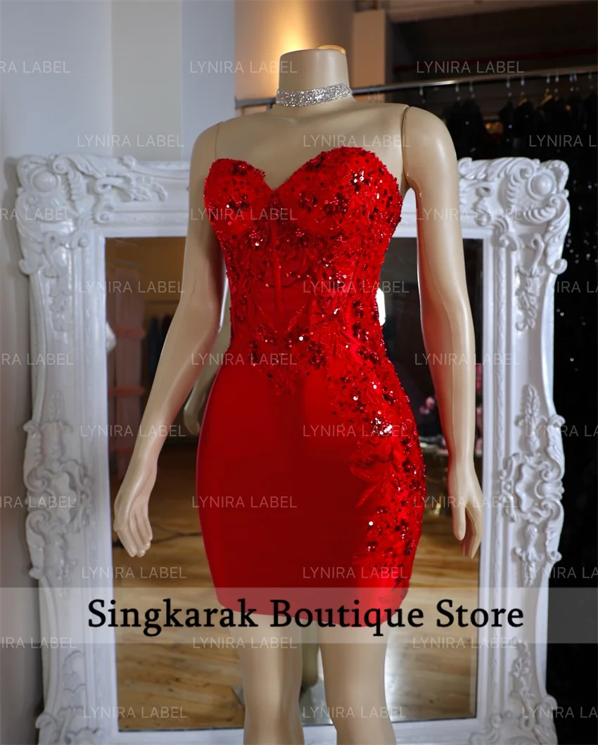 Сексуальное красное короткое платье для выпускного вечера, милое платье с бисером и жемчугом, кружевные кристаллы, мини-коктейльные платья для выпускного вечера для черной девушки, 2025 г., по индивидуальному заказу
Сексуальное красное короткое платье для выпускного вечера, милое платье с бисером и жемчугом, кружевные кристаллы, мини-коктейльные платья для выпускного вечера для черной девушки, 2025 г., по индивидуальному заказу