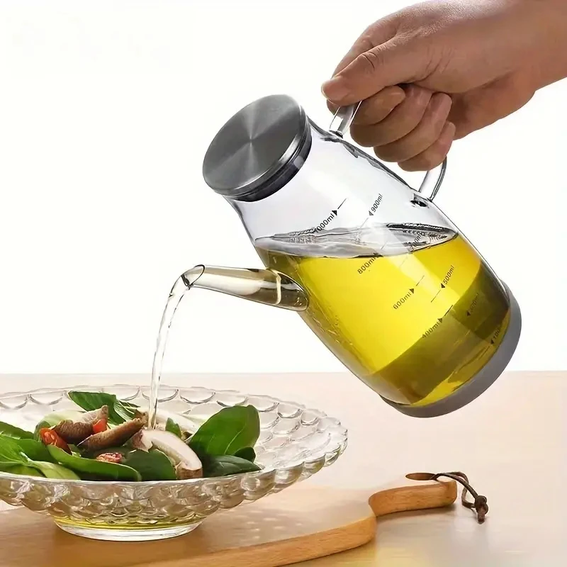 600/800/1000ml Oil Dispenser Bottle With Drip Free Spout Kitchen Glass Oil Pot Large Capacity Leak-Proof Oil Dispenser
600/800/1000ml Oil Dispenser Bottle With Drip Free Spout Kitchen Glass Oil Pot Large Capacity Leak-Proof Oil Dispenser