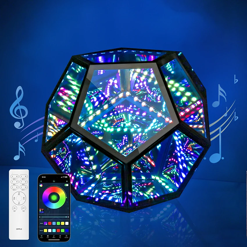 Remote Abyss Lamp Head Auto Electronics Atmosphere Lamp Dodecahedron Light Sync APP Controlled 365 Dynamic light modes
Remote Abyss Lamp Head Auto Electronics Atmosphere Lamp Dodecahedron Light Sync APP Controlled 365 Dynamic light modes