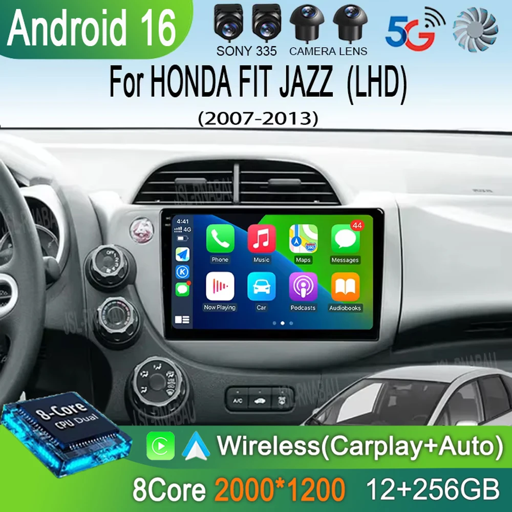 10-дюймовый автомобильный радиоприемник Android 16 с CarPlay для HONDA FIT JAZZ 2007-2013, мультимедийный видеоплеер, GPS-навигация, 4G+WIFI, головное устройство 2DIN
10-дюймовый автомобильный радиоприемник Android 16 с CarPlay для HONDA FIT JAZZ 2007-2013, мультимедийный видеоплеер, GPS-навигация, 4G+WIFI, головное устройство 2DIN