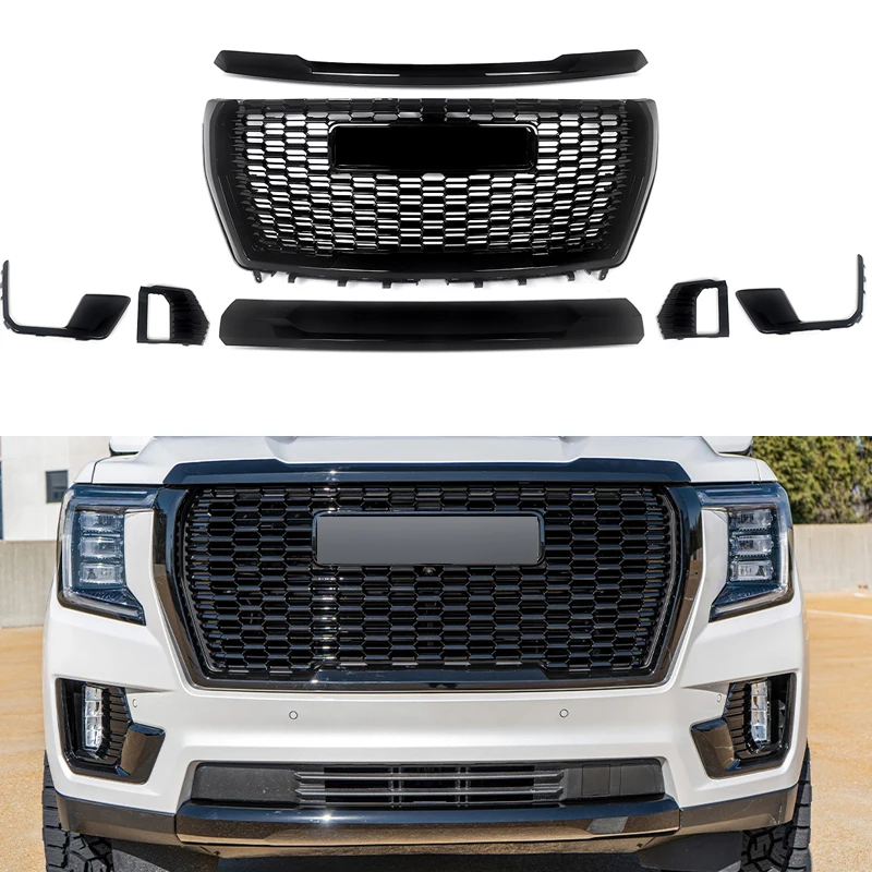 Комплект из 7 шт. в сборе, подходит для GMC Yukon/Yukon XL Denali 2021 2022 2023 2024, решетка переднего бампера, накладка на капот, глянцевый черный 84835783
Комплект из 7 шт. в сборе, подходит для GMC Yukon/Yukon XL Denali 2021 2022 2023 2024, решетка переднего бампера, накладка на капот, глянцевый черный 84835783