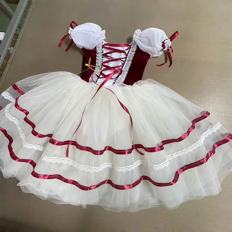 Romantic Red Giselle Long Tutu Dress Elegant Swan Dance Costume for Kids Girls Adult Women Formal Ballet Stage Performance Wear
Romantic Red Giselle Long Tutu Dress Elegant Swan Dance Costume for Kids Girls Adult Women Formal Ballet Stage Performance Wear