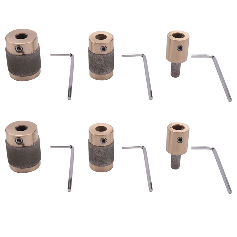 Flash Trend 6Pcs Grinder Head 1 Inch 3/4 Inch 1/4 Inch Brass Core Standard Grit Stained Glass Grinder Bit Head For Glass Stone
Flash Trend 6Pcs Grinder Head 1 Inch 3/4 Inch 1/4 Inch Brass Core Standard Grit Stained Glass Grinder Bit Head For Glass Stone
