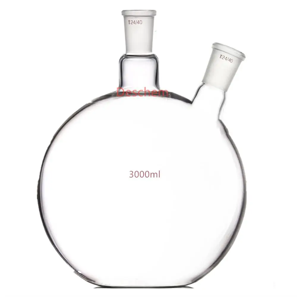 3000ml,24/40,2-Neck,Flat Bottom Glass Flask,3L,Twins Necks,Lab Chemical Vessel
3000ml,24/40,2-Neck,Flat Bottom Glass Flask,3L,Twins Necks,Lab Chemical Vessel