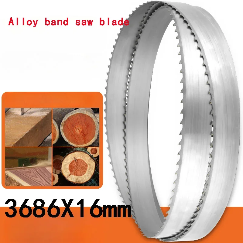 3683X16mm Wood Alloy Band Saw Blades Carbide Tip for Cutting Hardwood Horizontal And Vertical Band Saw Machines
3683X16mm Wood Alloy Band Saw Blades Carbide Tip for Cutting Hardwood Horizontal And Vertical Band Saw Machines