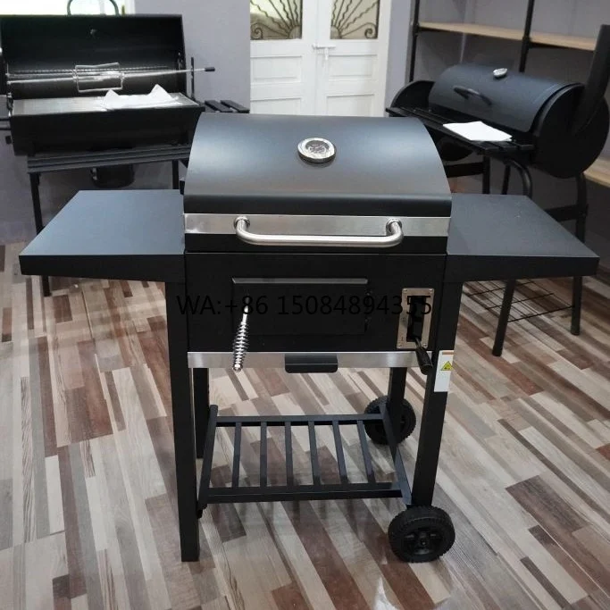 Home American Style Portable Steel Trolley Charcoal Grill with Double Side Tables Outdoor Large Area Height Adjustable
Home American Style Portable Steel Trolley Charcoal Grill with Double Side Tables Outdoor Large Area Height Adjustable