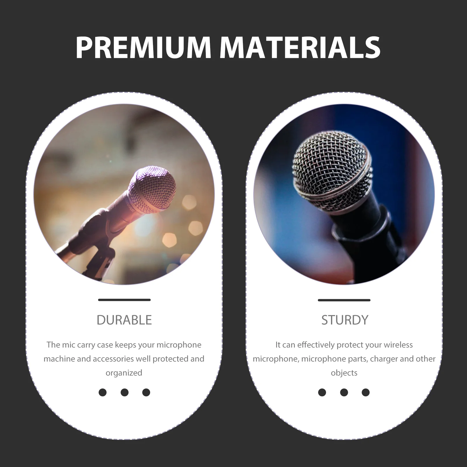 Dual Wireless Microphone Carrying Case Portable Shockproof Storage Bag Zipper Pouch Mic Protective Bag for Outdoor Trip
Dual Wireless Microphone Carrying Case Portable Shockproof Storage Bag Zipper Pouch Mic Protective Bag for Outdoor Trip